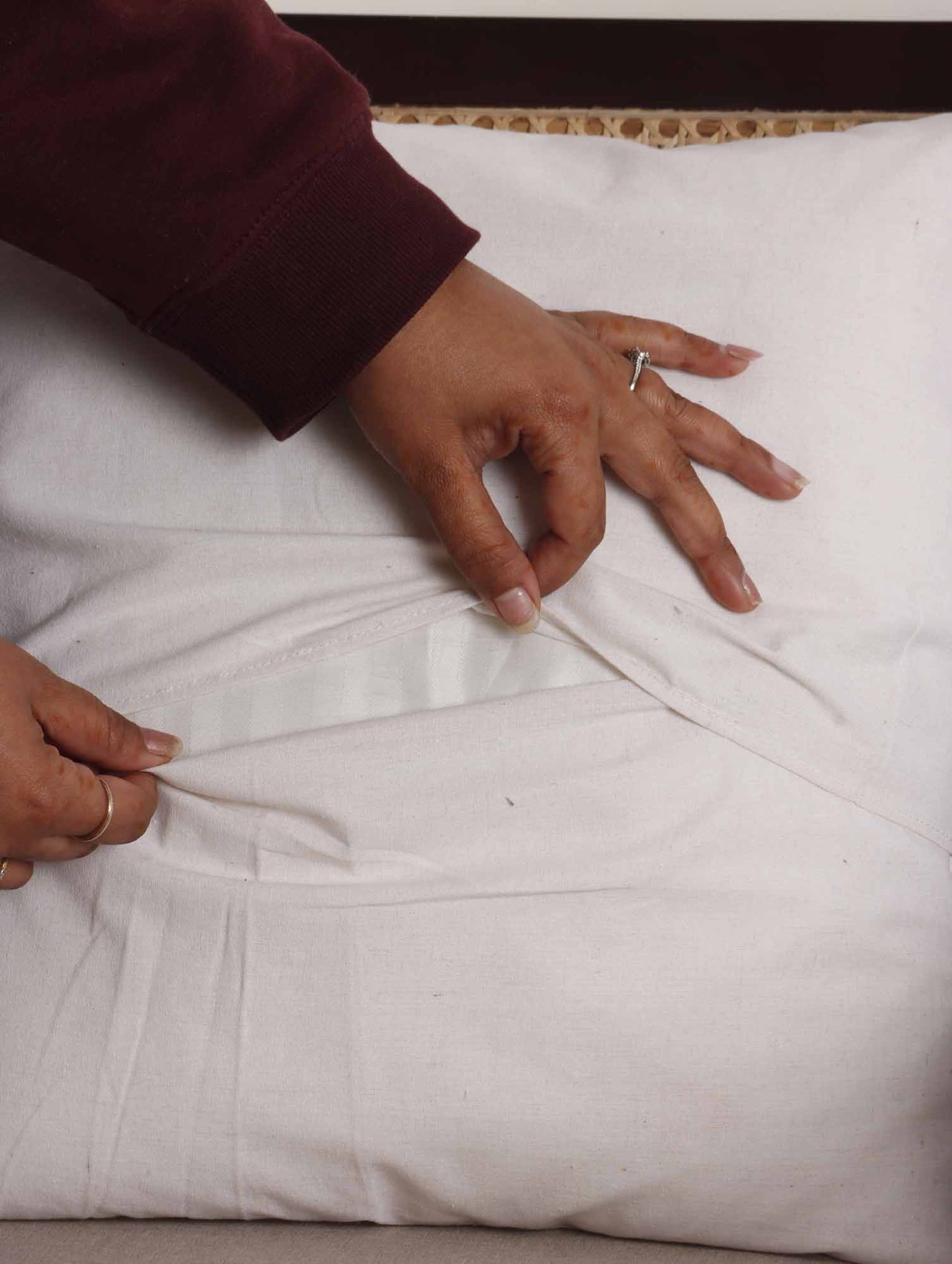 Gudhal -  Hand Block Cushion Cover