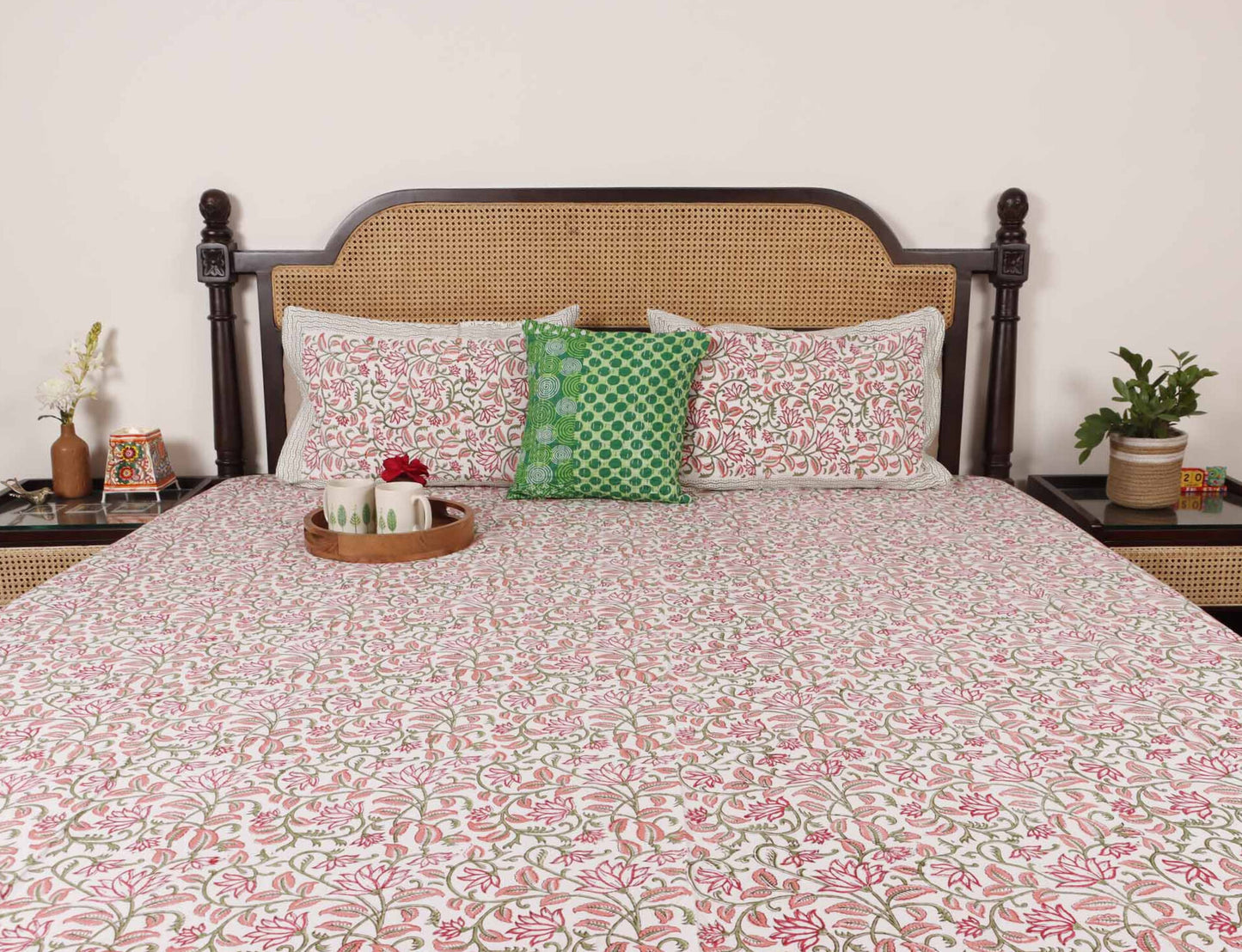 Rugmini - Handblock Bedsheet (90x108 Inches)
