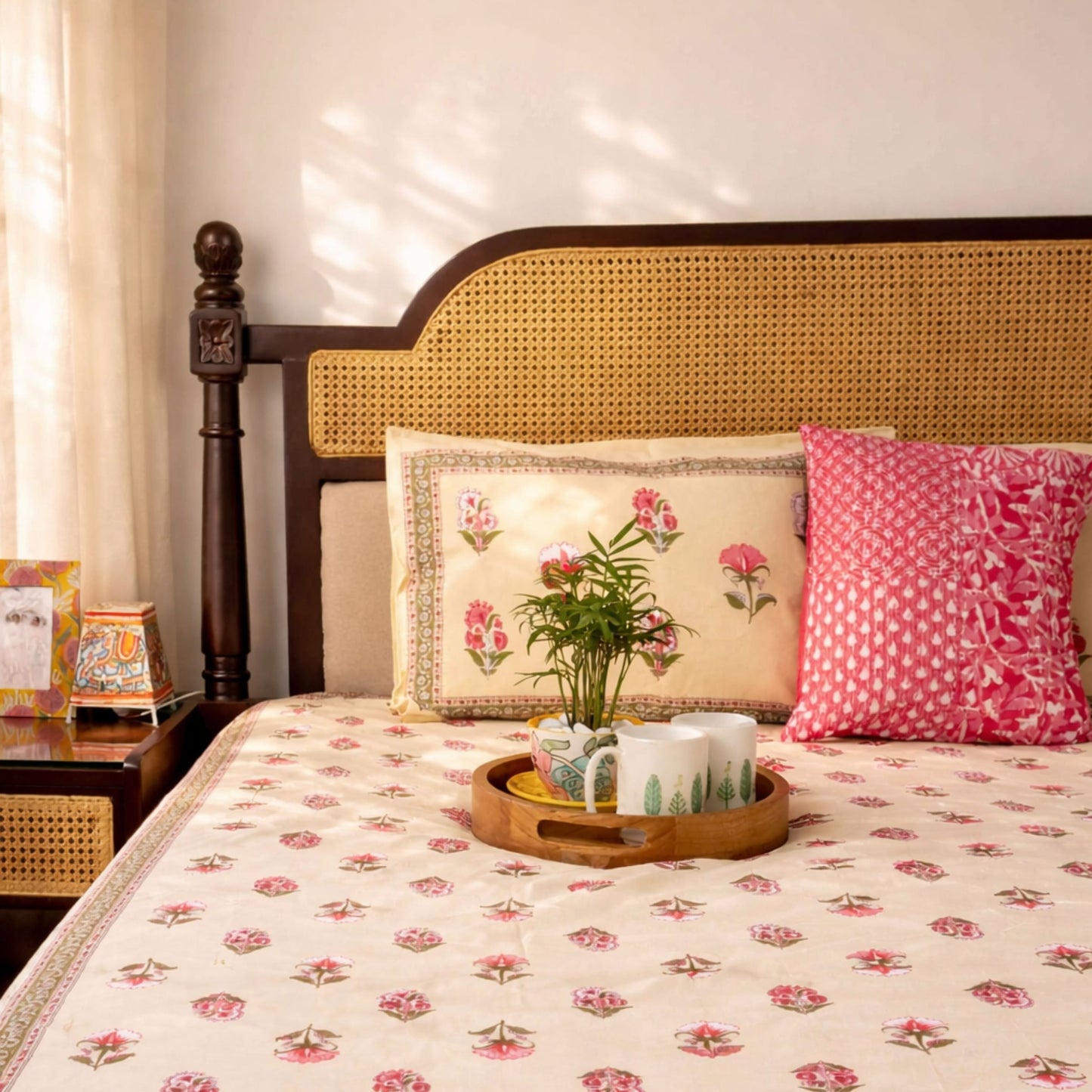 Anaya Beige  – Flat I Fitted Bedsheet (108x108 Inches)