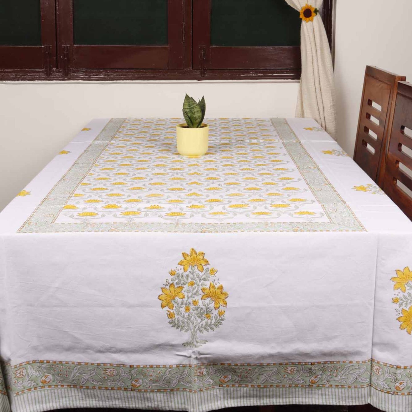 Darbar E Khaas - Hand Block Six & Eight Seater Dining Table Cover