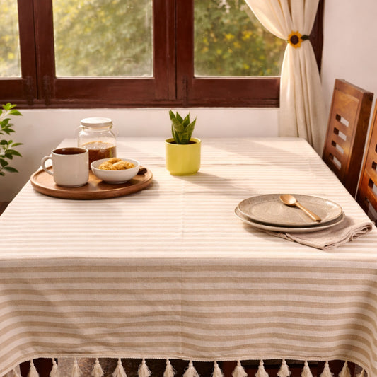 Lines - Table Cover - Beige