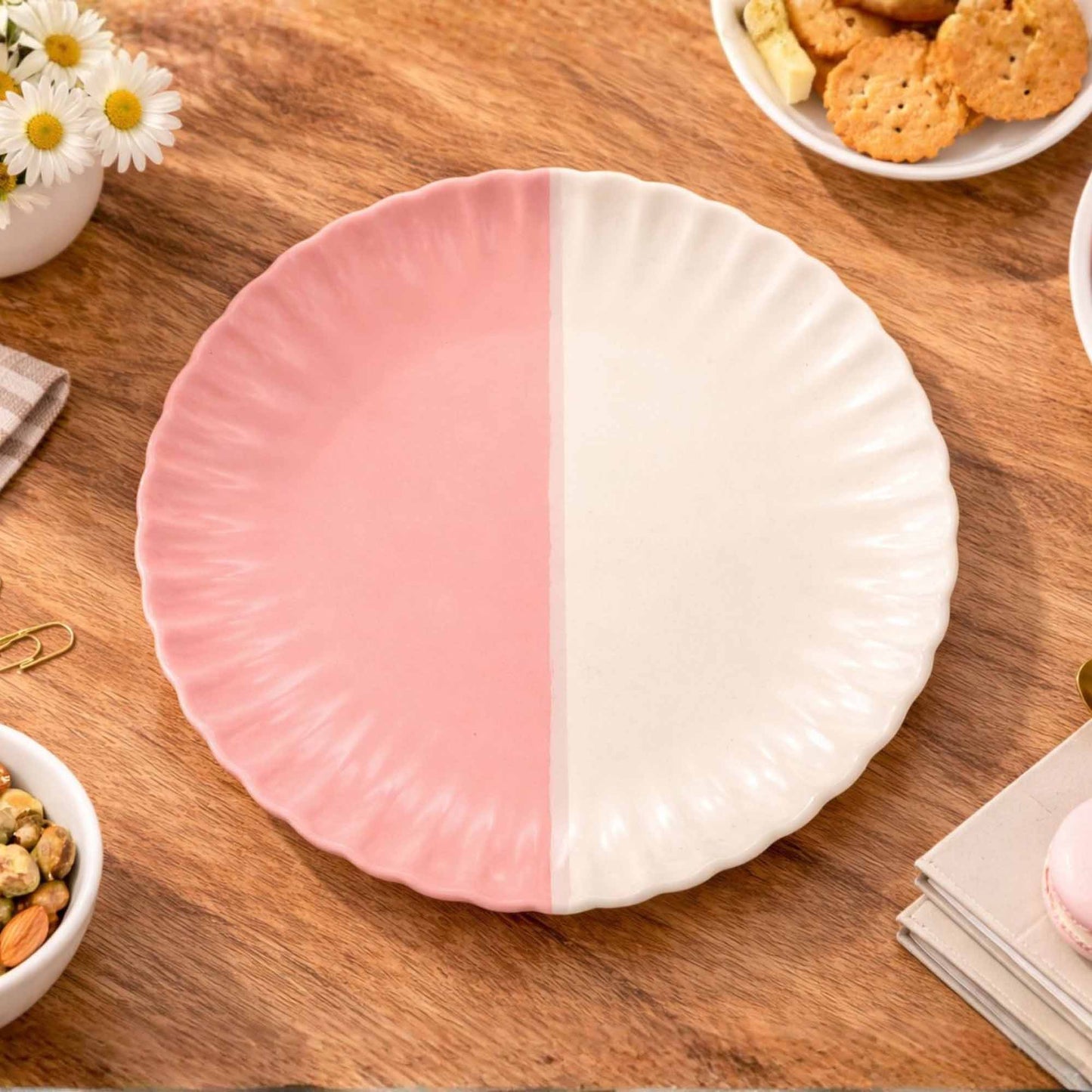 Strawberry Vanilla - Snack Plate - Set of 2 & 6