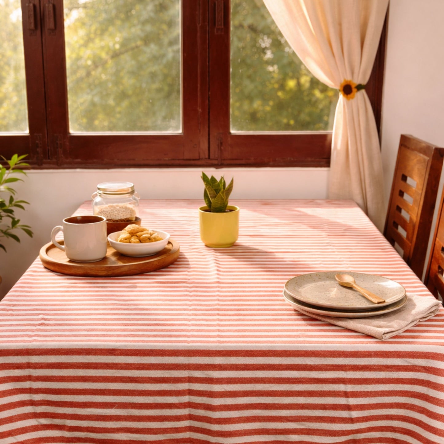 Lines - Table Cover - Red
