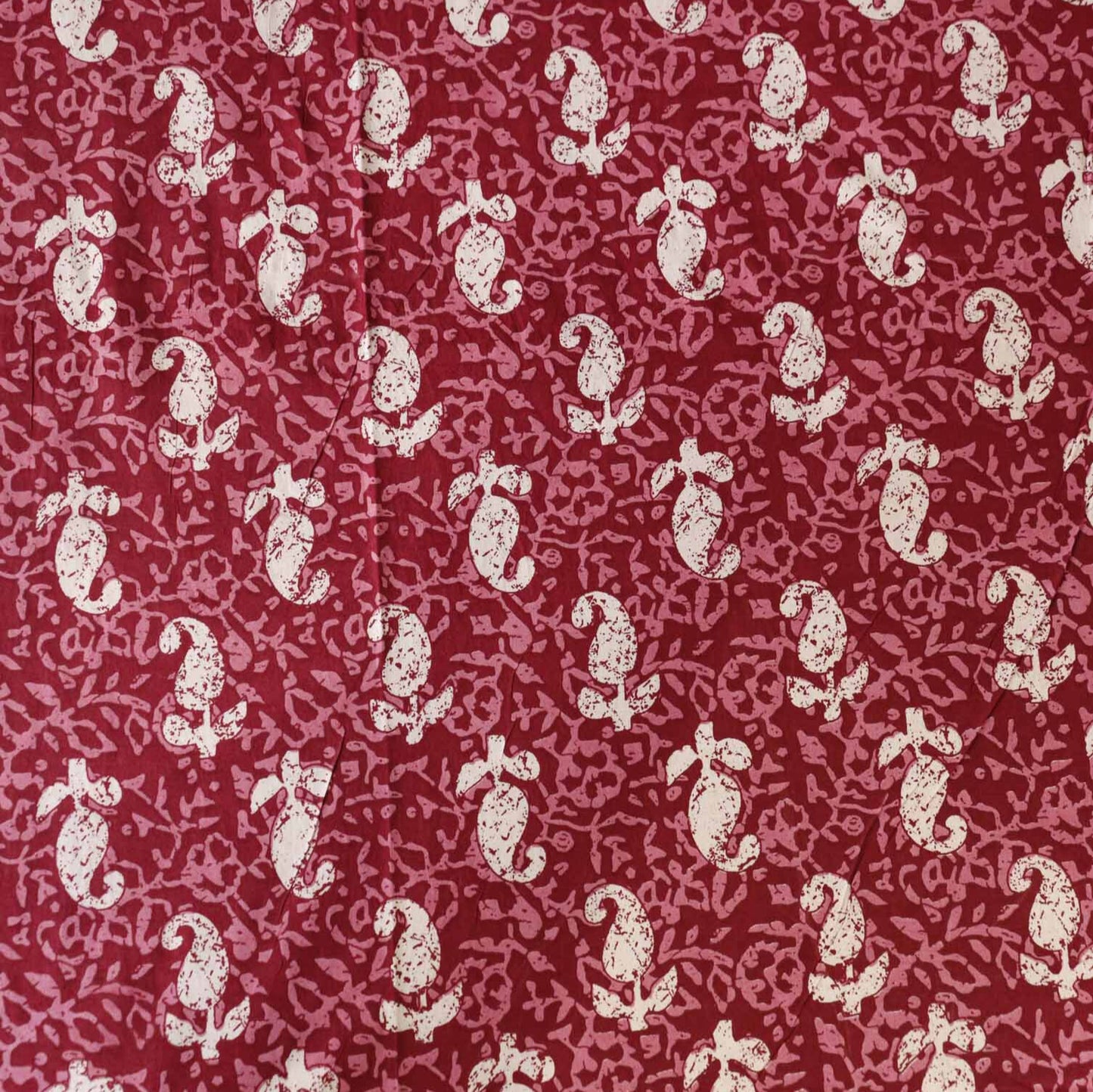 Dabu Wine – Flat I Fitted Bedsheet (90x108 Inches)