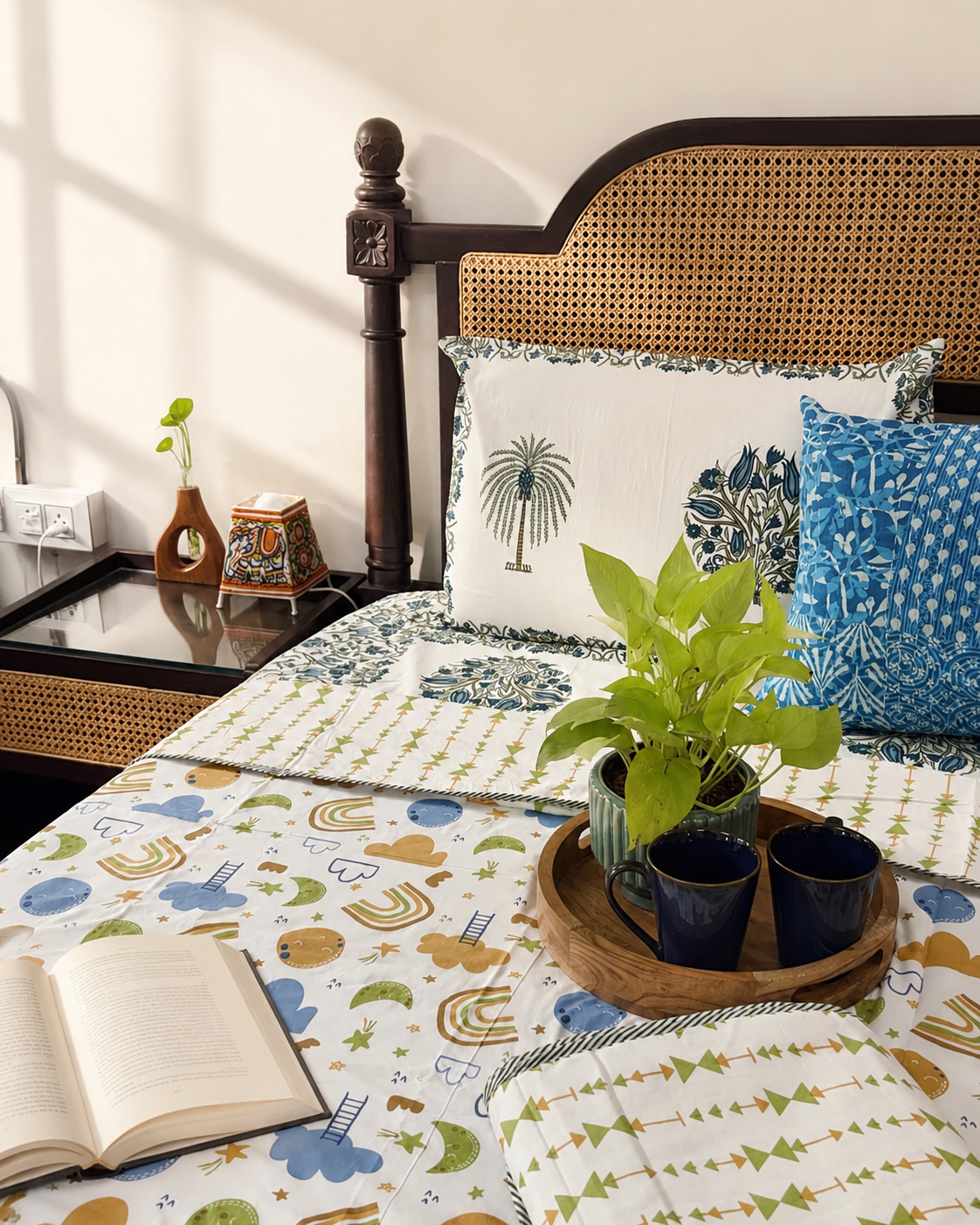 Pair Of Single Bed Dohar - Rainbow
