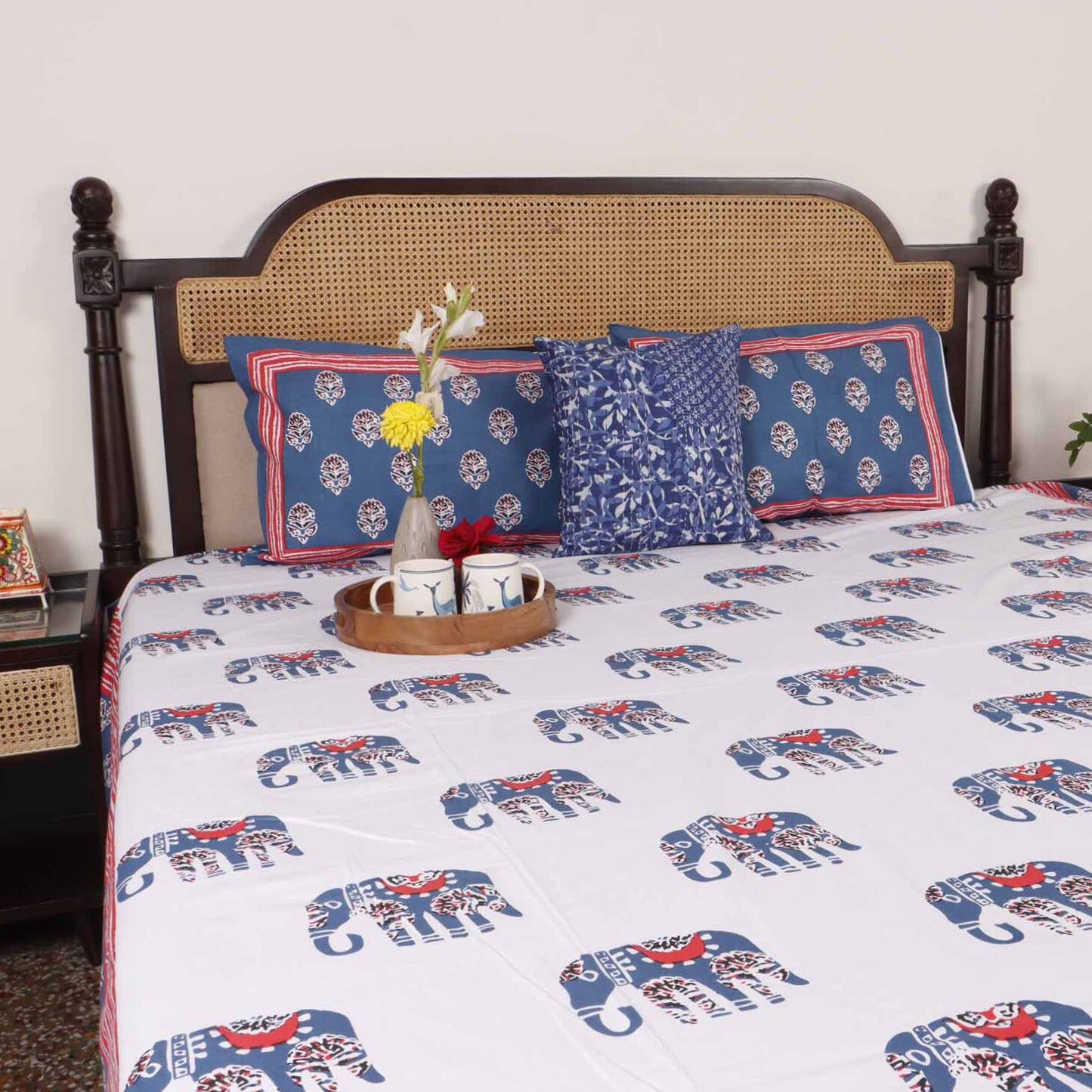 Ceylon - Flat I Fitted Bedsheet (90x108 Inches)