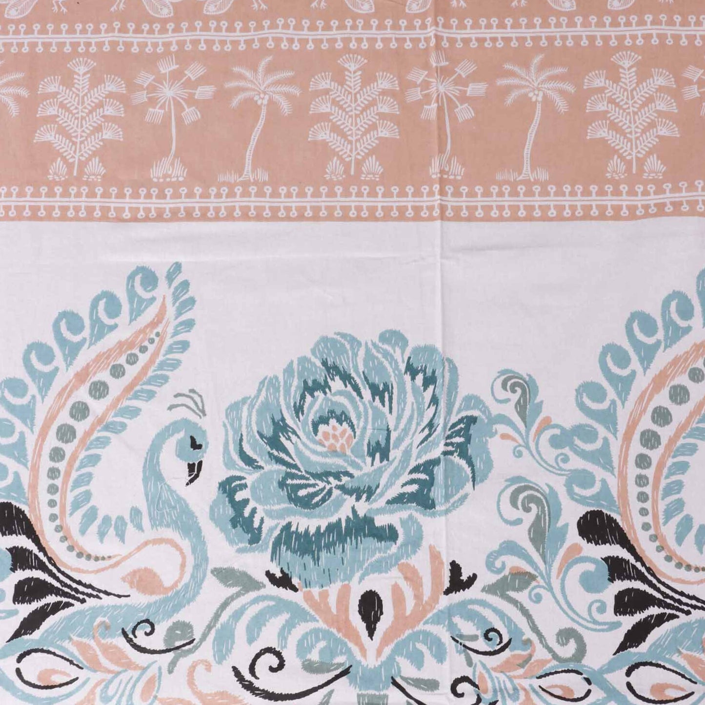 Kashvi - Flat I Fitted Bedsheet (108x108 Inches)