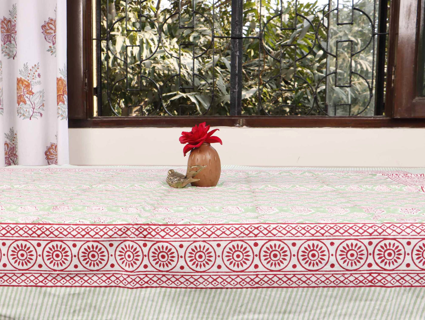 Aaradhya - Hand Block Printed Center Table Cover