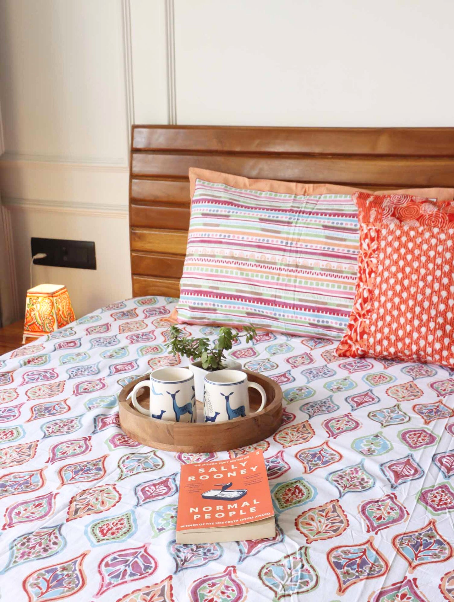 Candy Pink - Flat I Fitted Bedsheet (108x108 Inches)