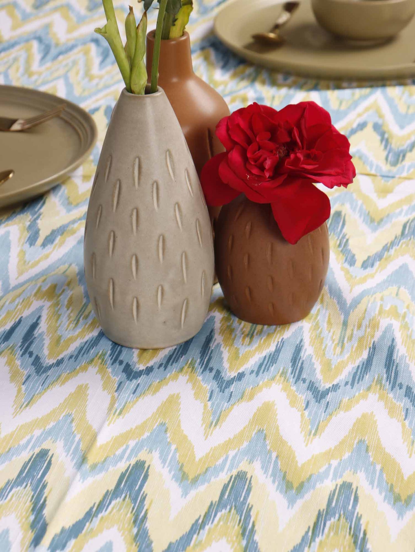 Niyati Green - Six seater Dining Table Cover