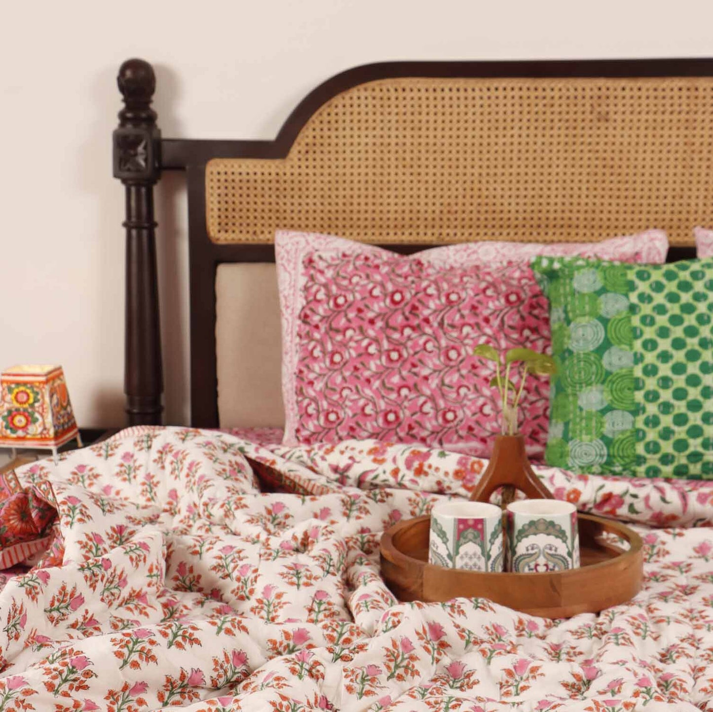 Fitoor - Hand Block Single Bed Razai