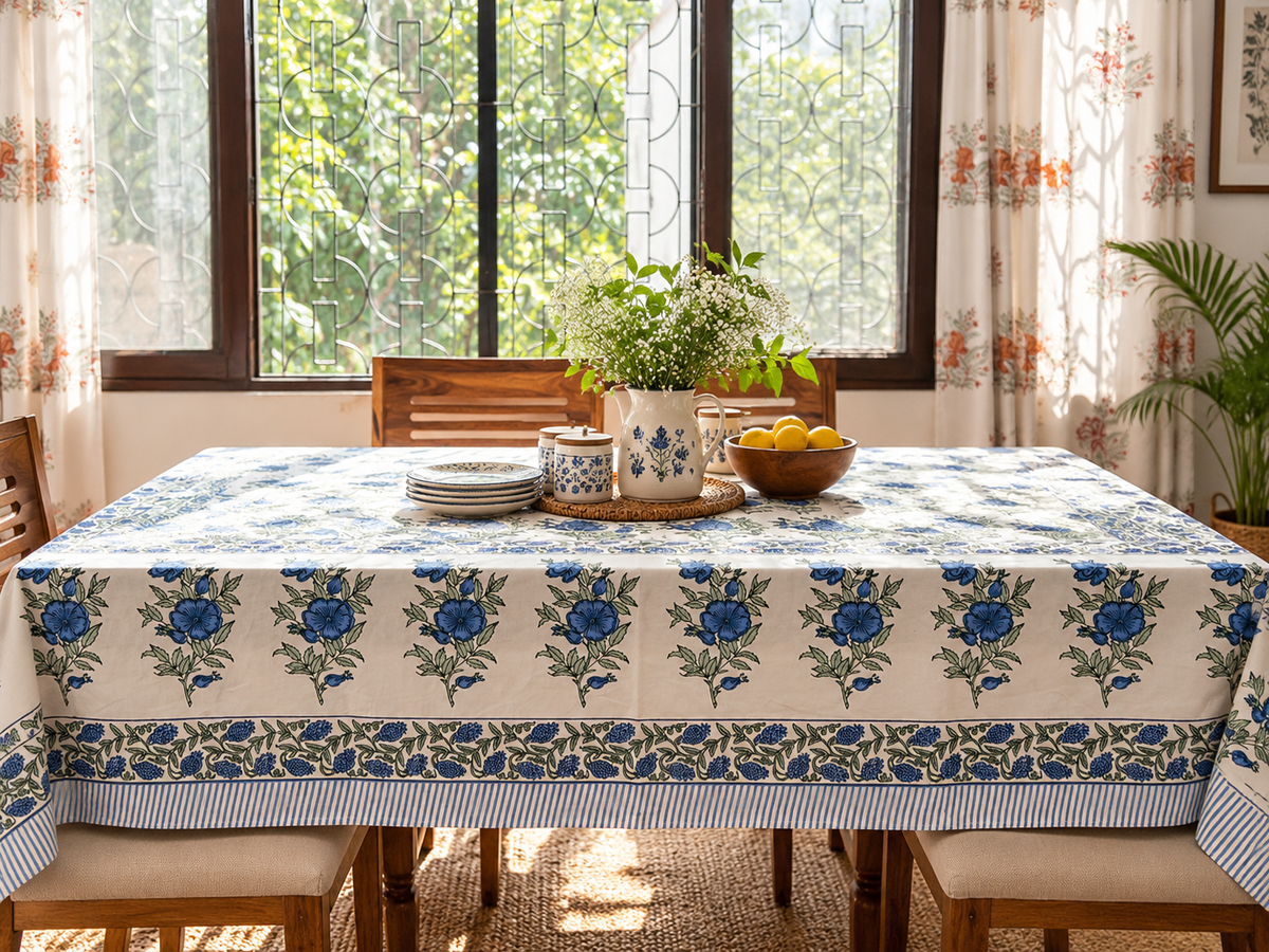Vasundhara - Six Seater Dining Table Cover