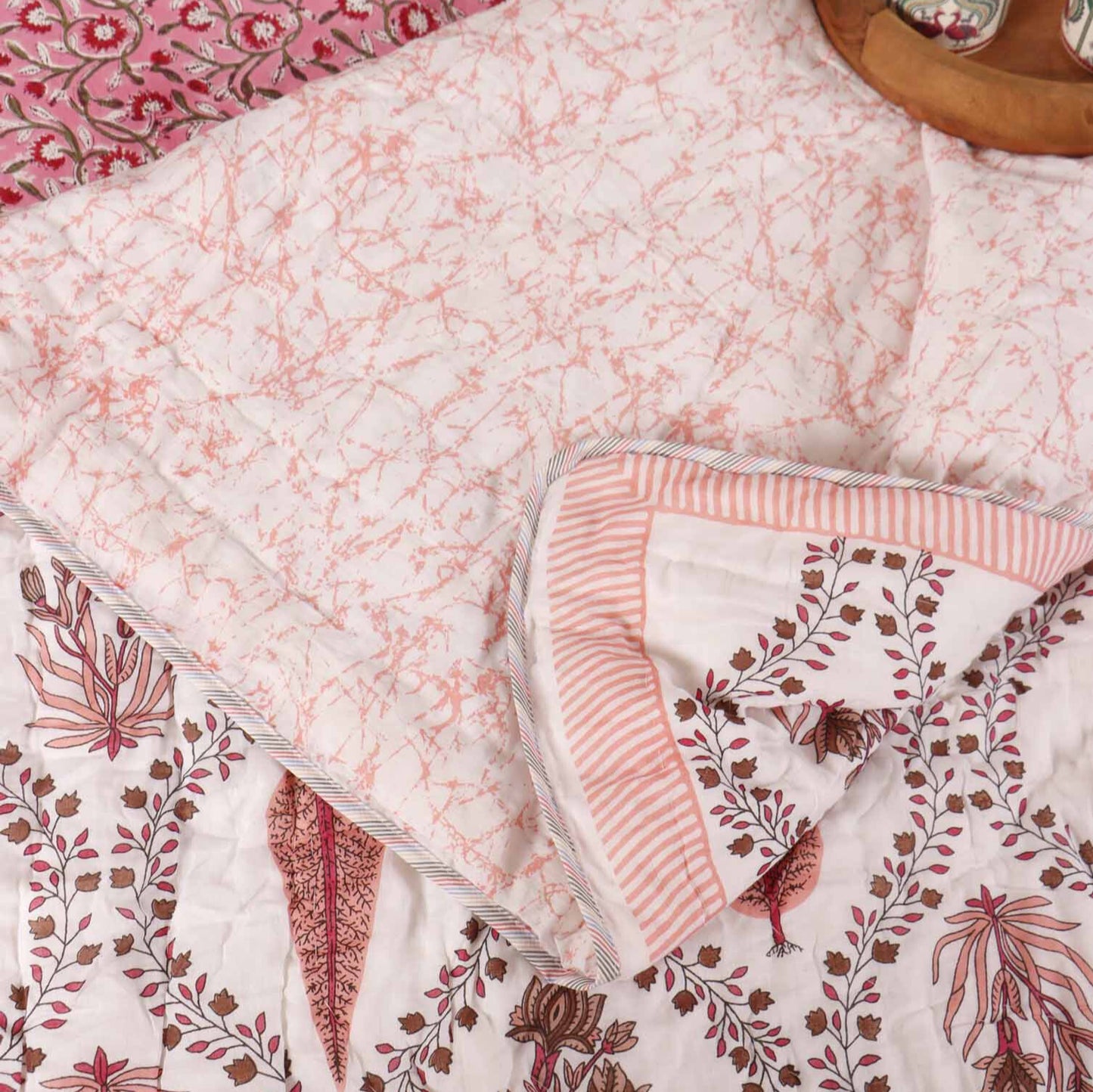 Khushamadeed Red - Single Bed Razai