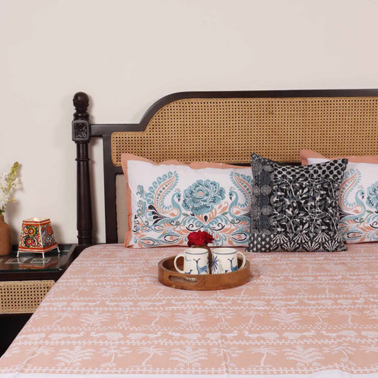 Kashvi - Flat I Fitted Bedsheet (108x108 Inches)