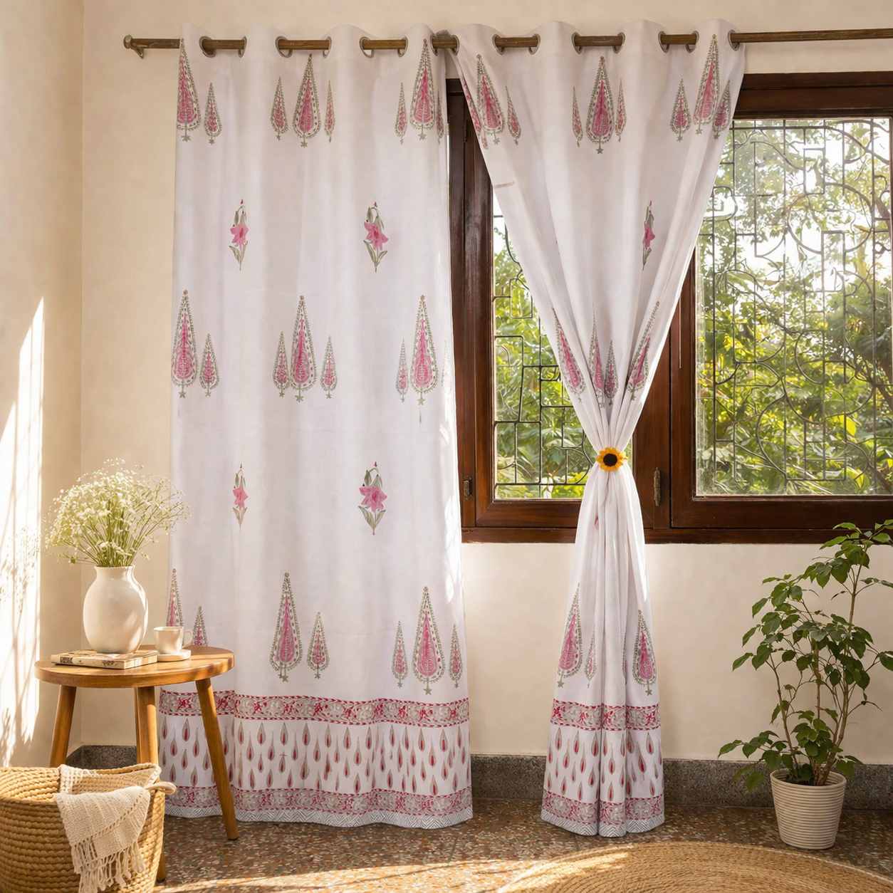 Block Print Curtain - Madhu