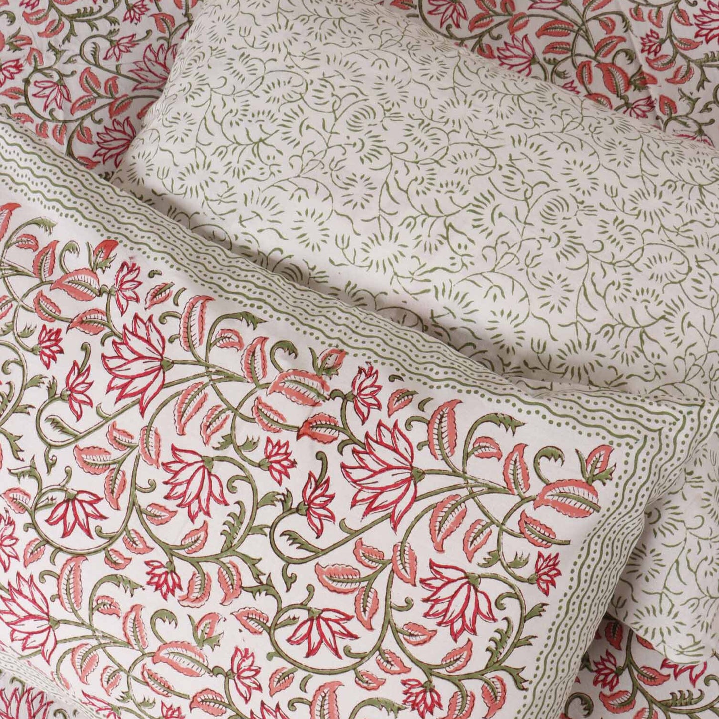 Rugmini - Handblock Bedsheet (90x108 Inches)