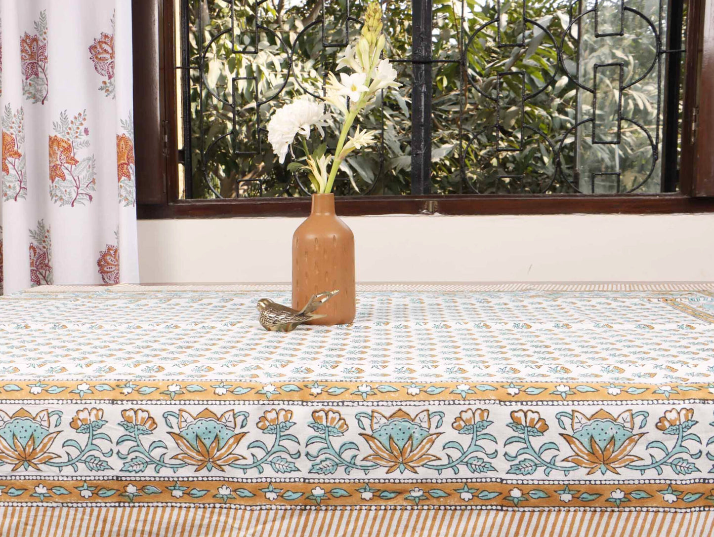 Vasanti - Hand Block Printed Center Table Cover