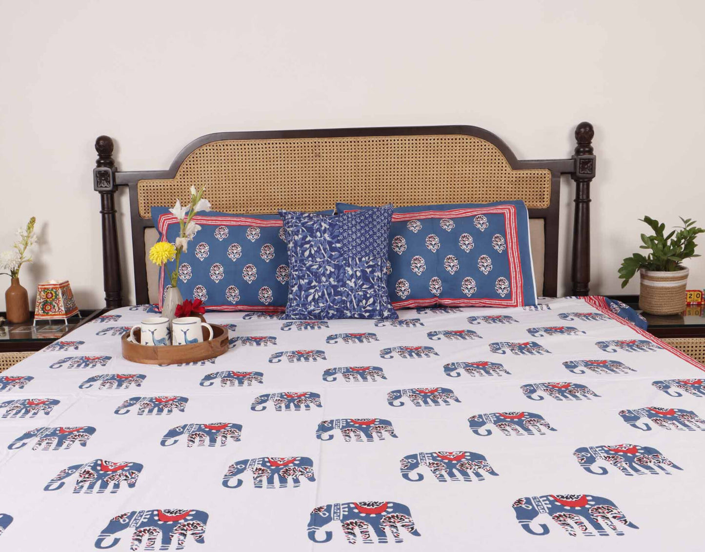 Ceylon - Flat I Fitted Bedsheet (90x108 Inches)