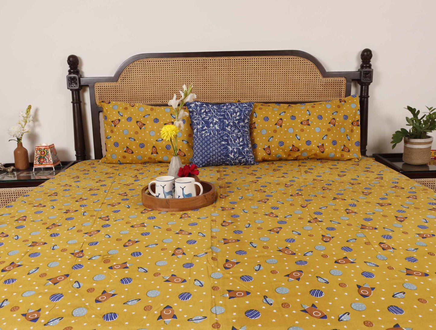 Rocket - Single Bed Bedsheet (60x90 Inches)