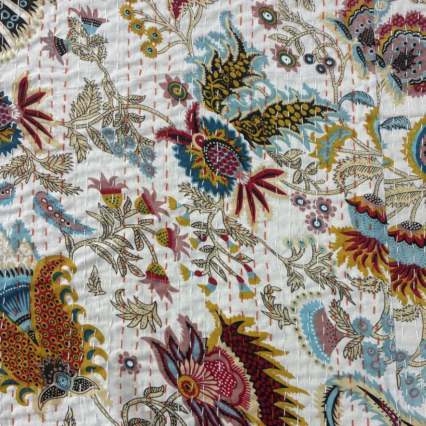 Ujaala- Kantha Stitch Bedcover