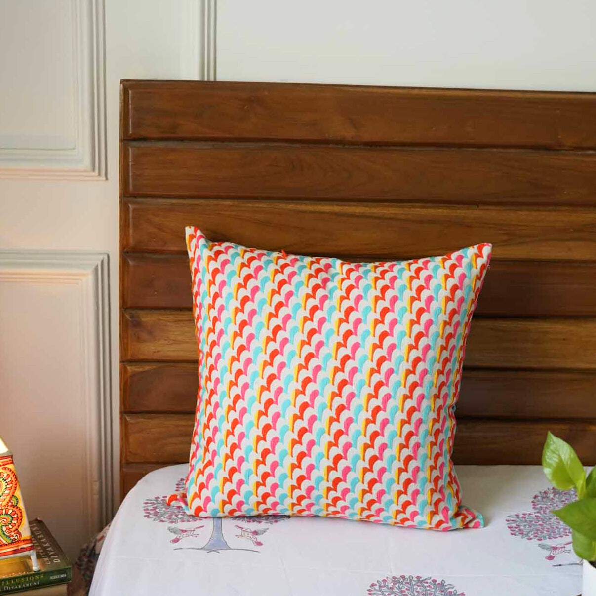 Playful palette - set of 7 Jacquard Cushion Cover