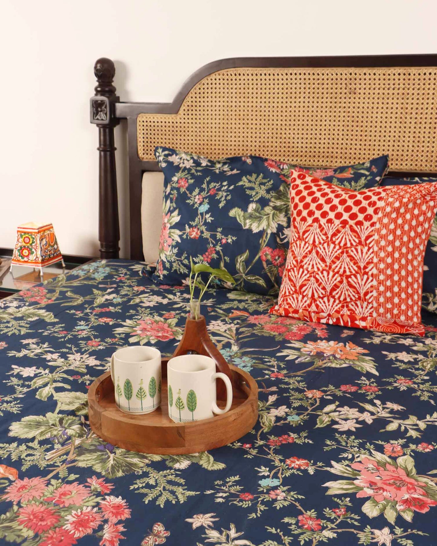 Udyaan - Flat I Fitted Bedsheet (108x108 Inches)