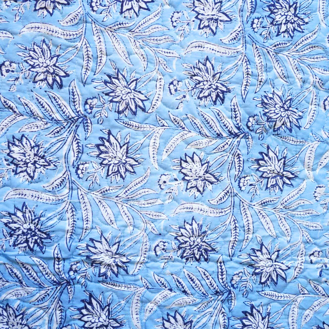 Aparajita - Quilted and Reversible Handblock Bedcover I Comforter