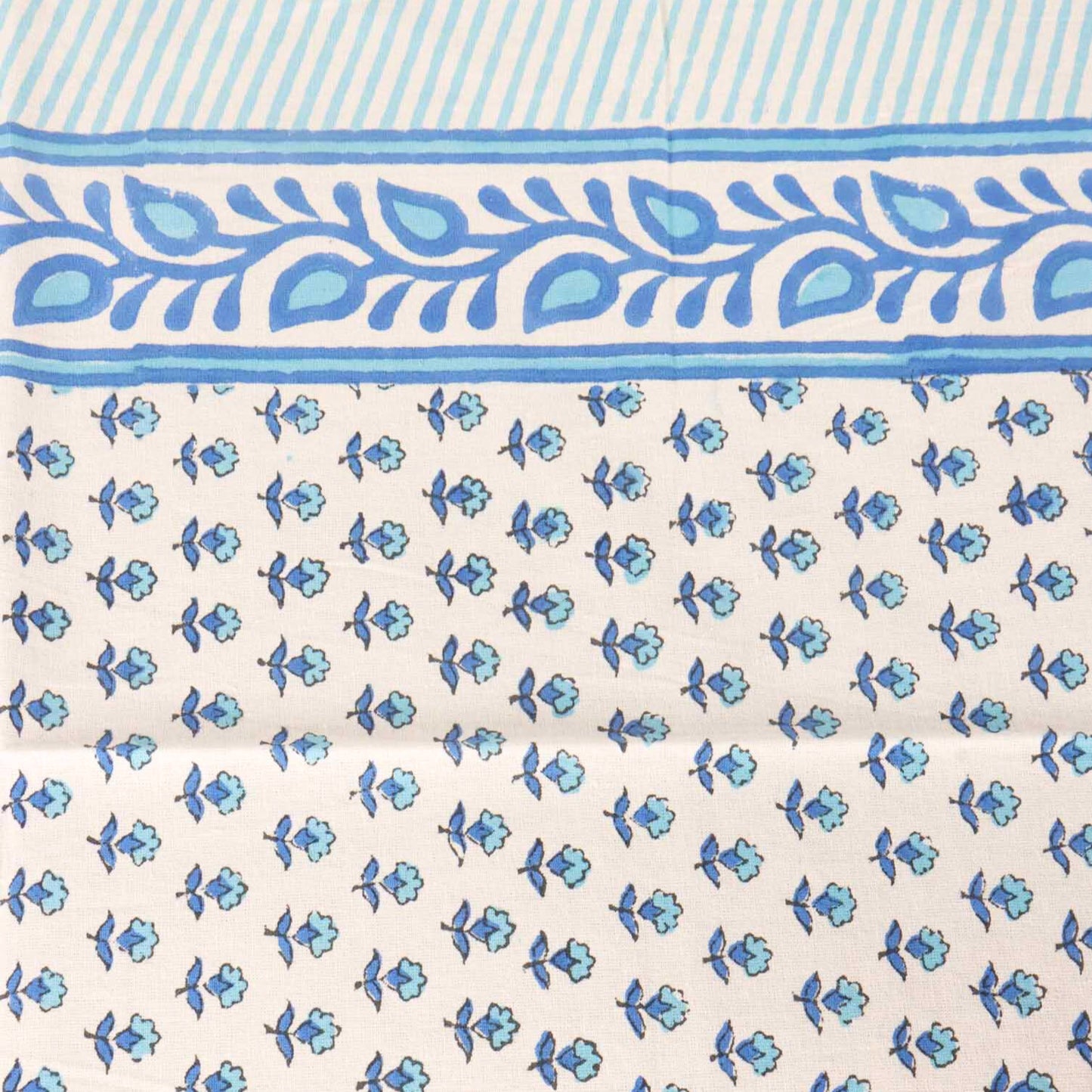 Nila Phool  Hand Block Printed Center Table Cover
