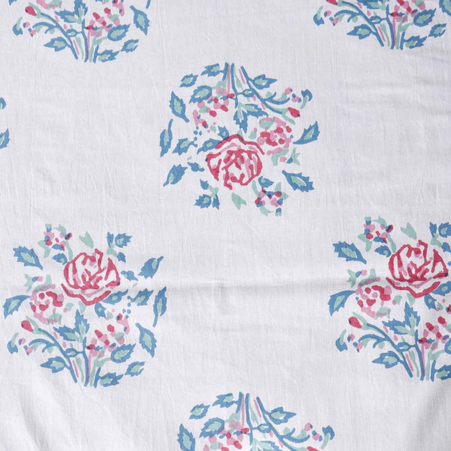 Pink Rose - Flat I Fitted Bedsheet (100x108 Inches)