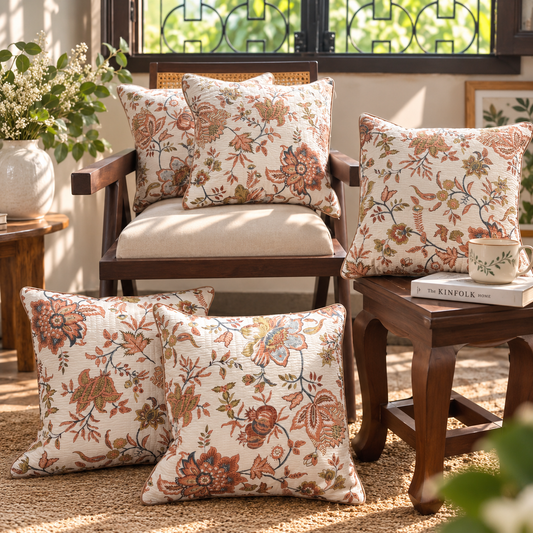 Sunehri - Quilted Cushion Covers