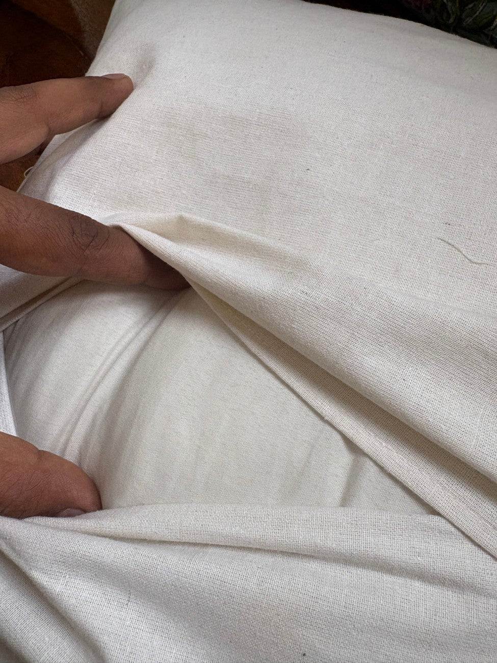 Gulshan – Handblock Kantha Stitch Cushion Cover