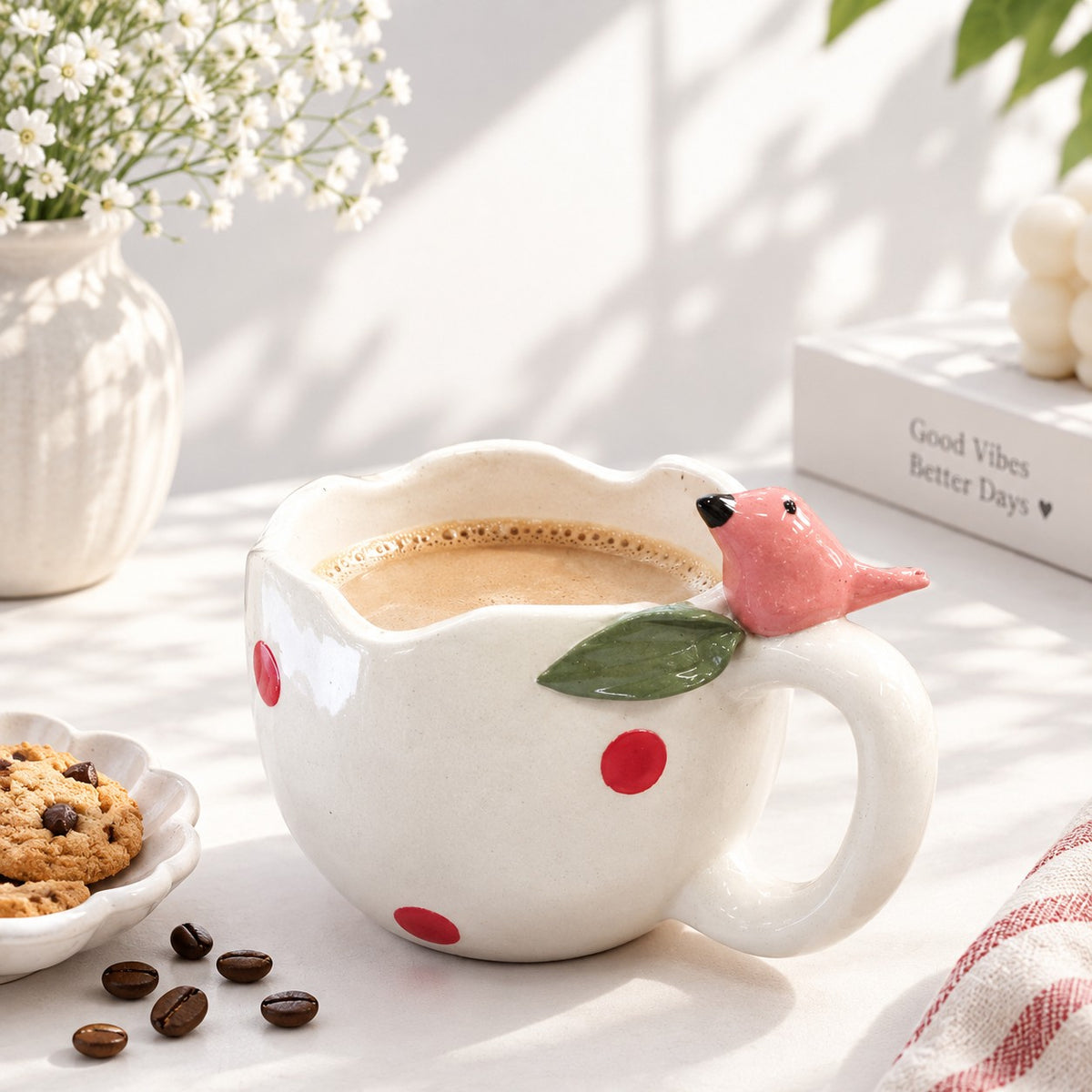 Pink Bird Mug