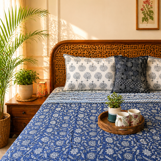 Double Bed Reversible Mul Dohar – Neel Kamal