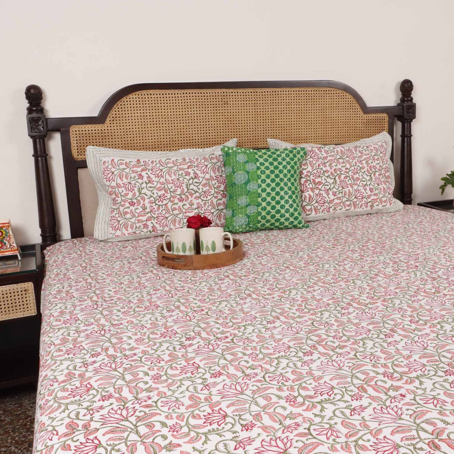 Rugmini - Handblock Bedsheet (90x108 Inches)