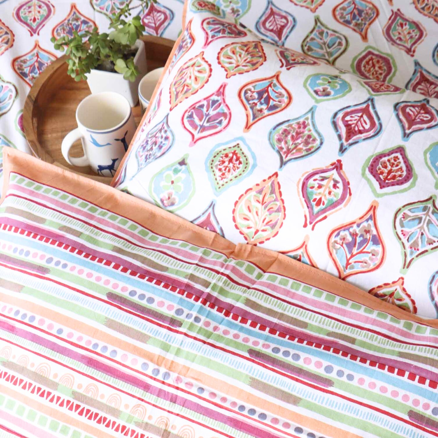 Candy Pink - Flat I Fitted Bedsheet (108x108 Inches)