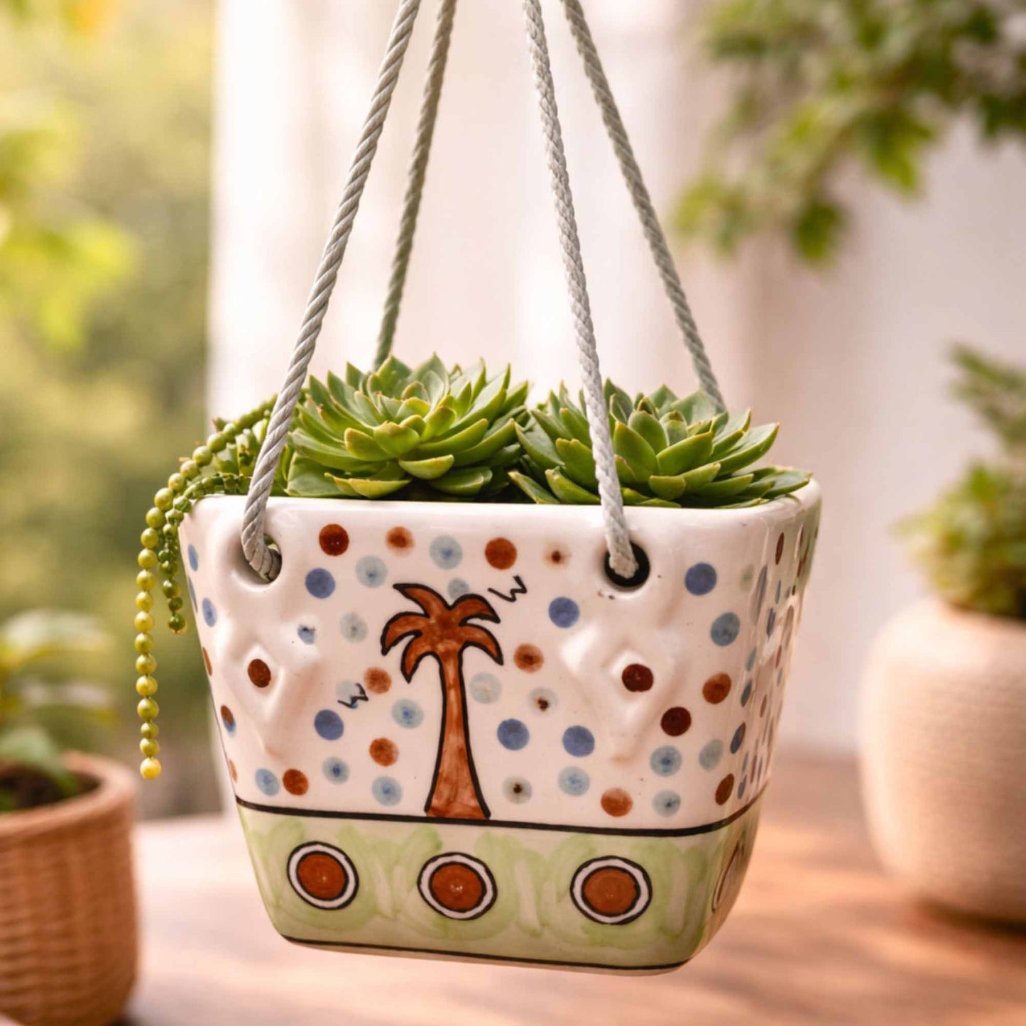 Hanging Planter - Houses