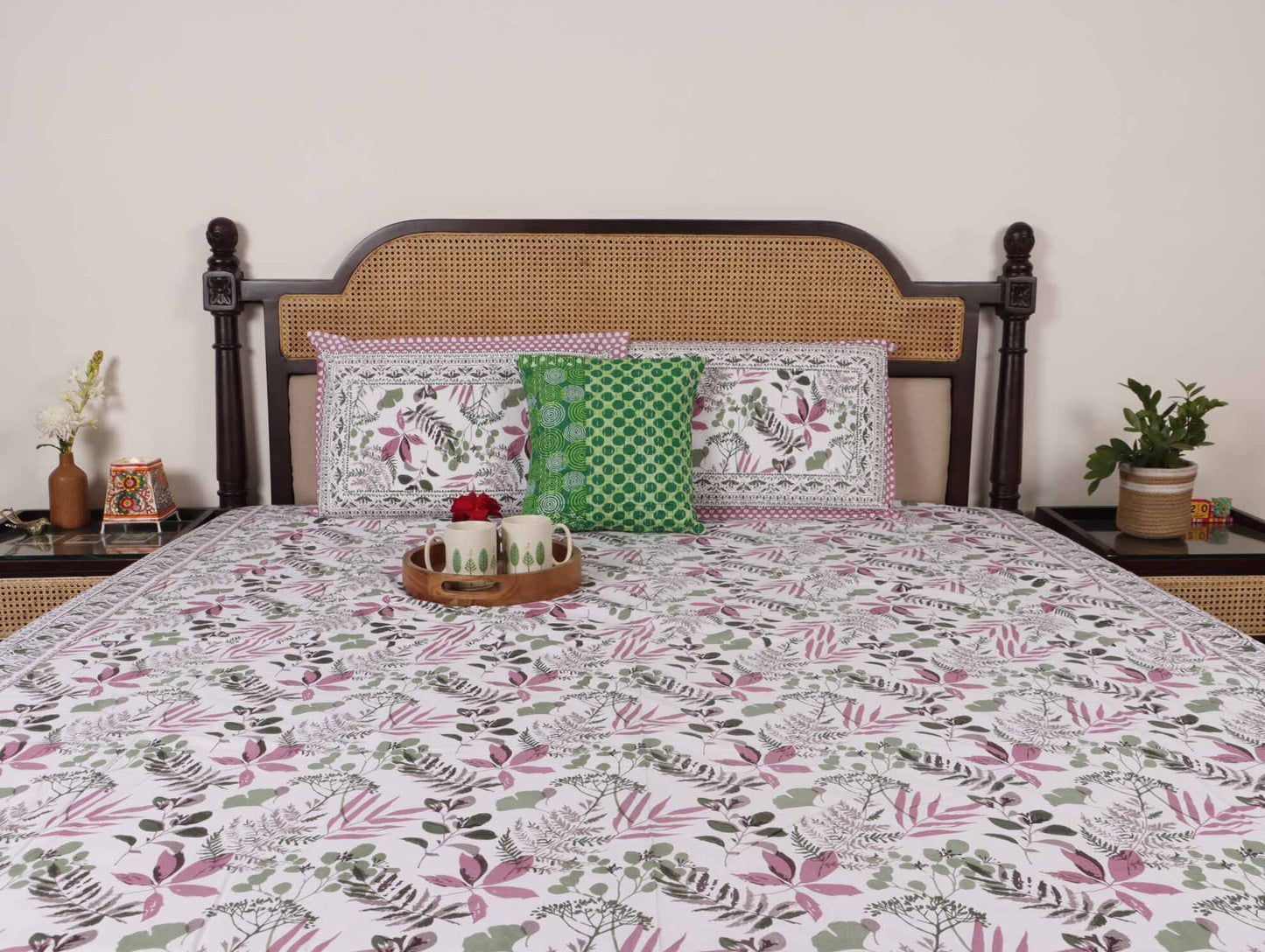 Kainaat Purple - Flat I Fitted Bedsheet (90x108 Inches)