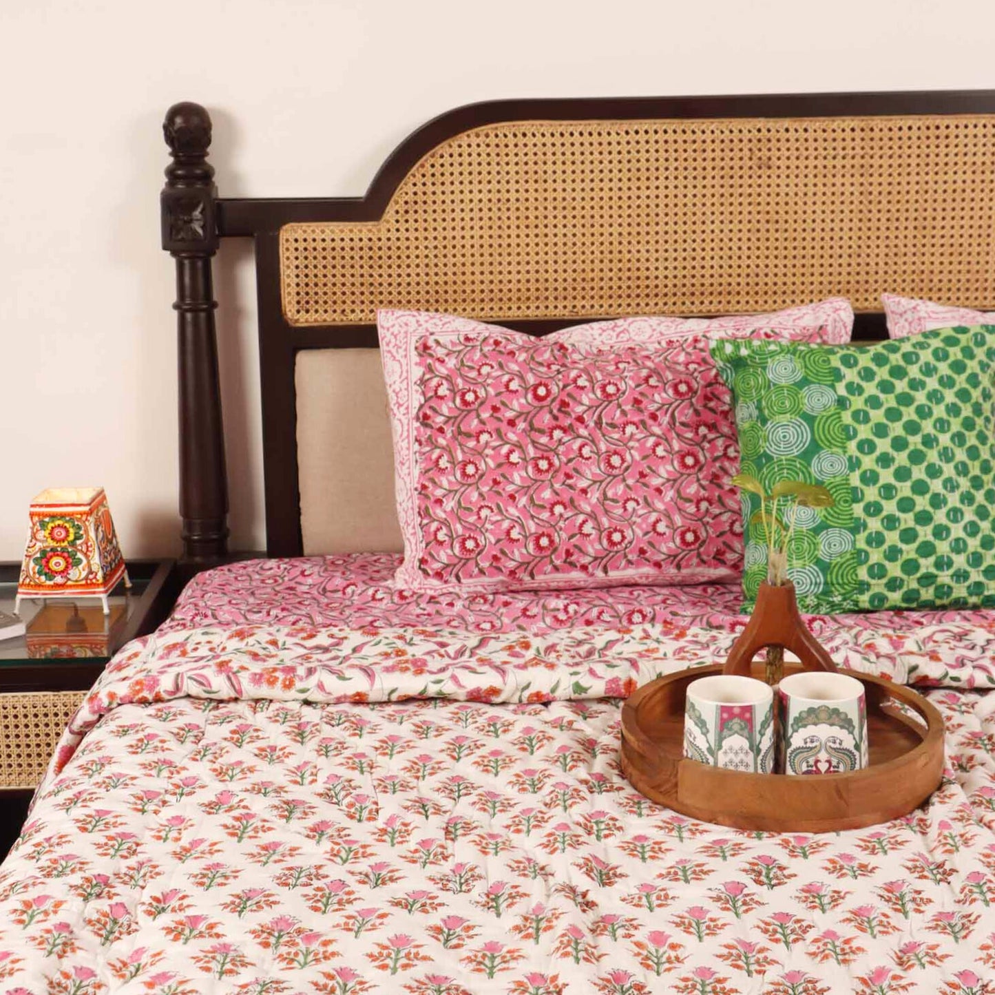 Fitoor - Hand Block Single Bed Razai