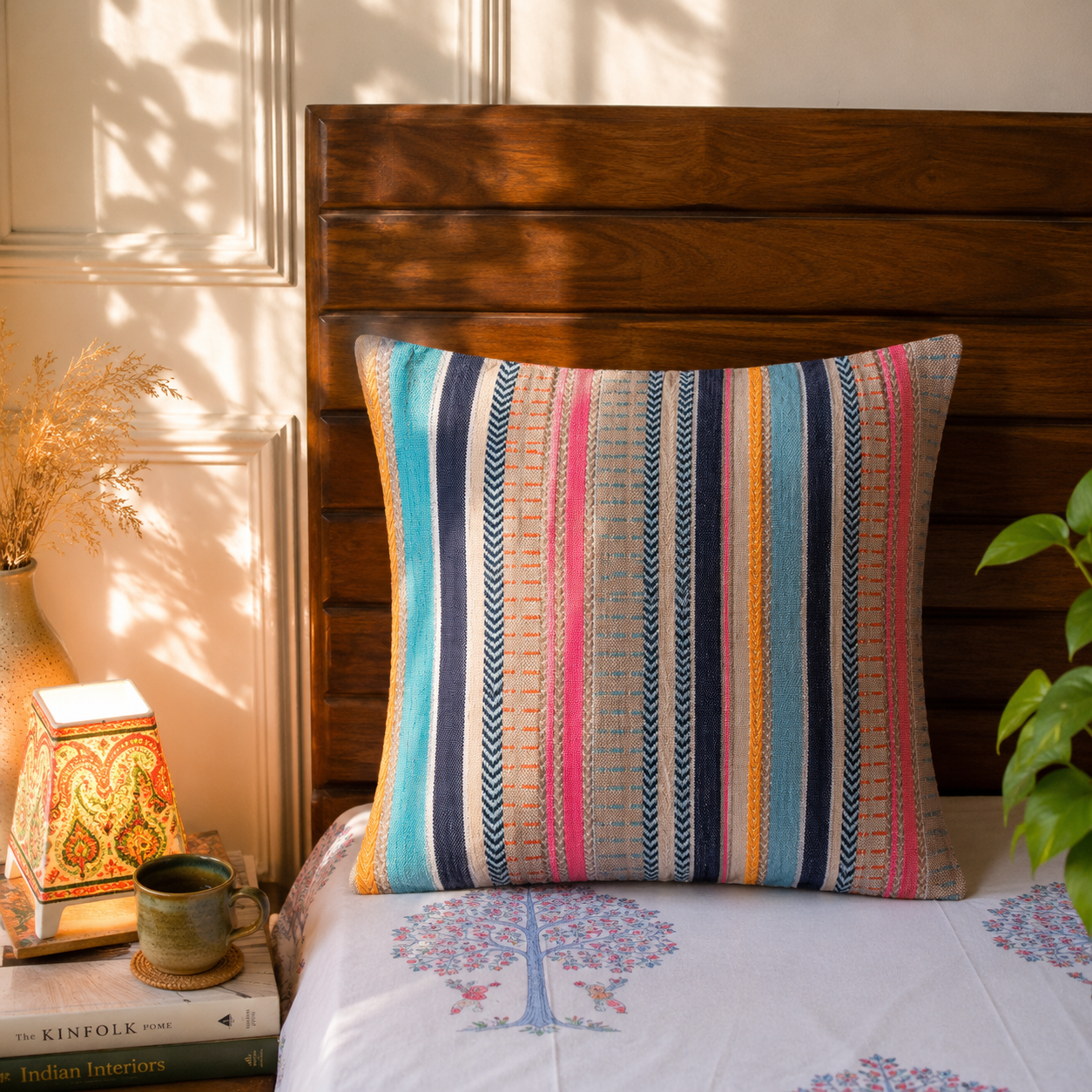 Playful Palette - Set of 5 Jacquard Cushion Cover