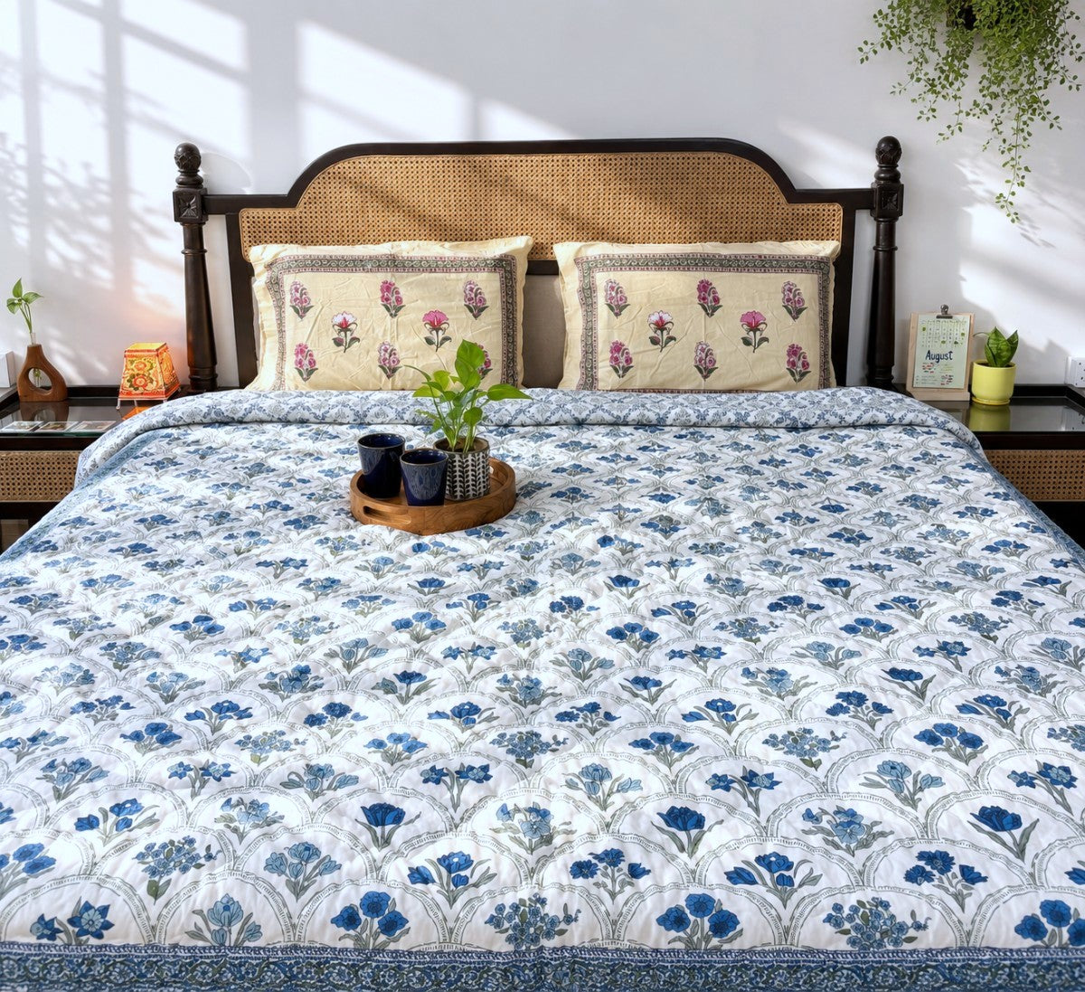 Ambarsariya blue  - Double Bed Razai/ Comforter