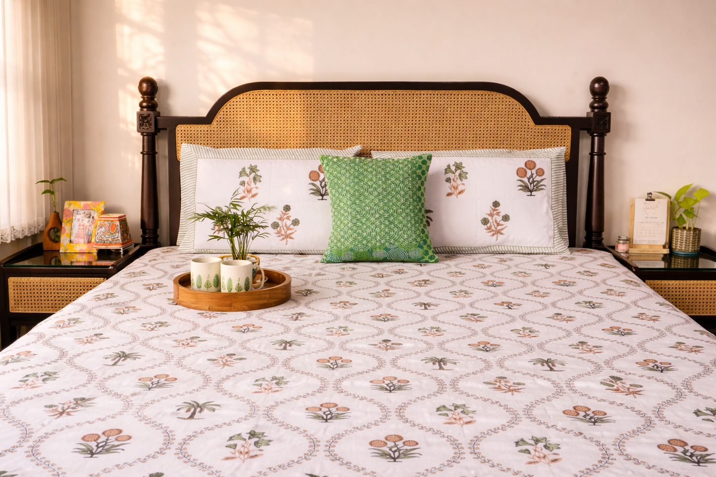 Sparsh – Flat I Fitted Bedsheet (90x108 Inches)