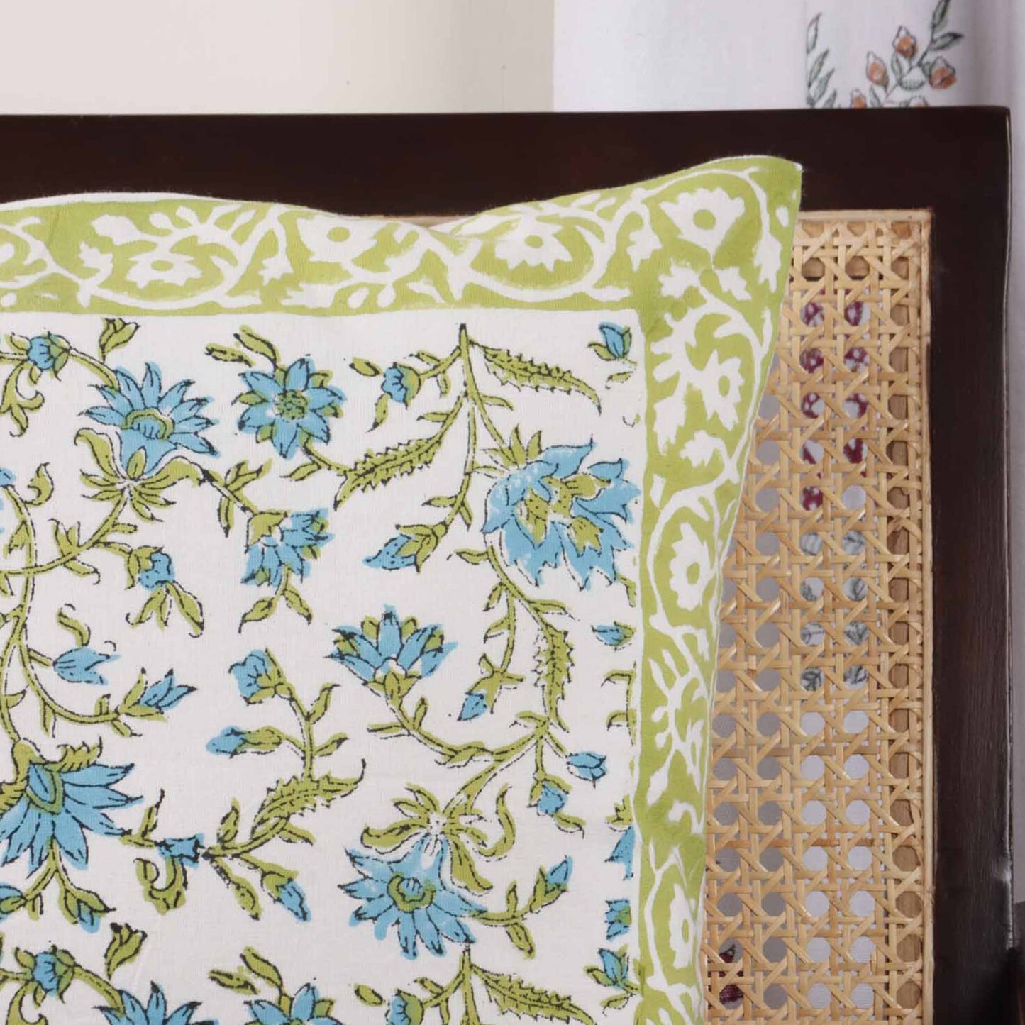 Jashn - E - Bahara -  Hand Block Cushion Cover