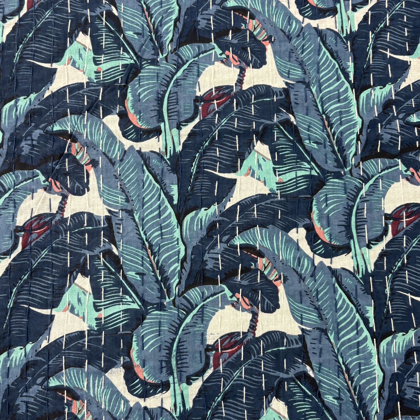 Kela Patta - Kantha Stitch Bedcover