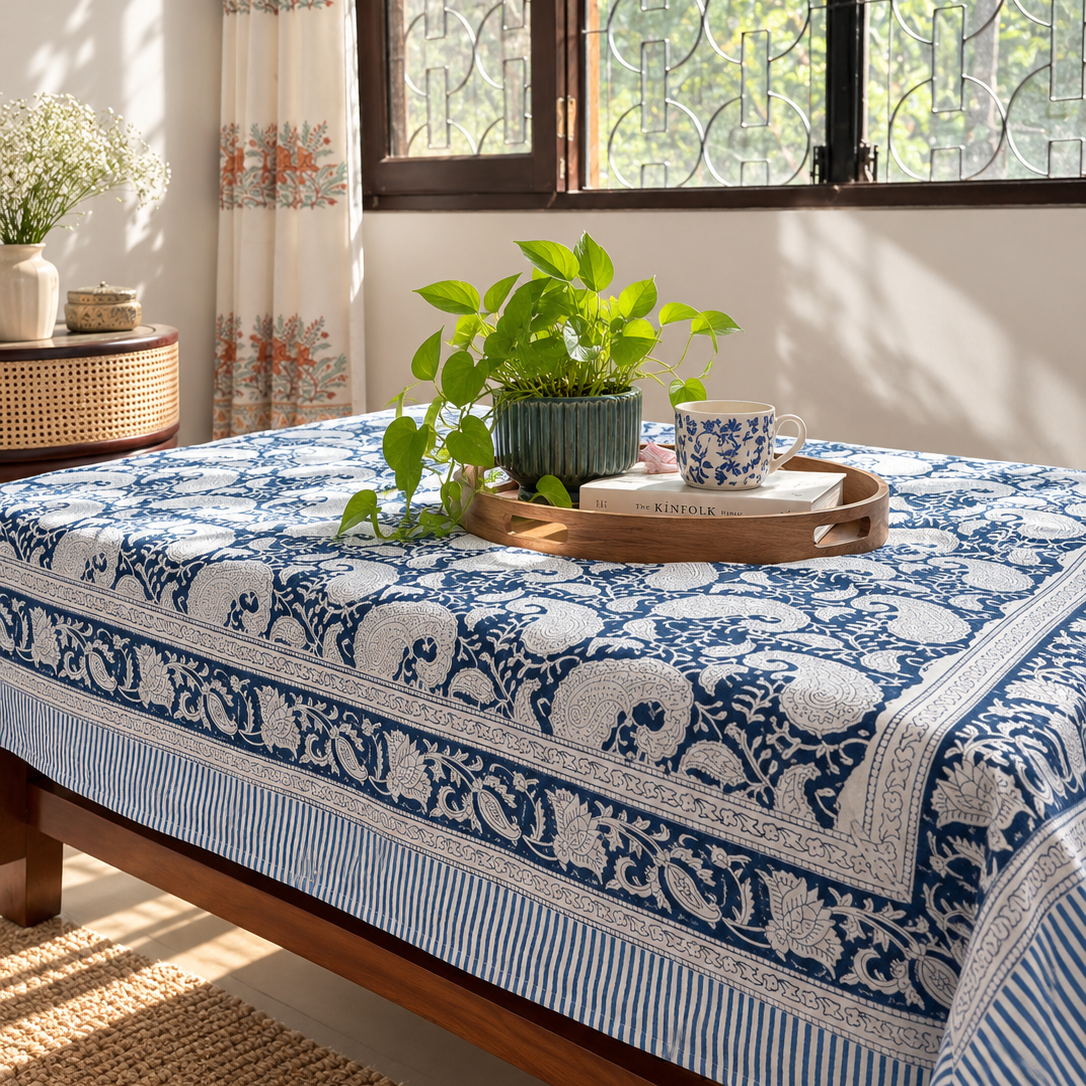 Neel Kamal - Hand Block Printed Center Table Cover