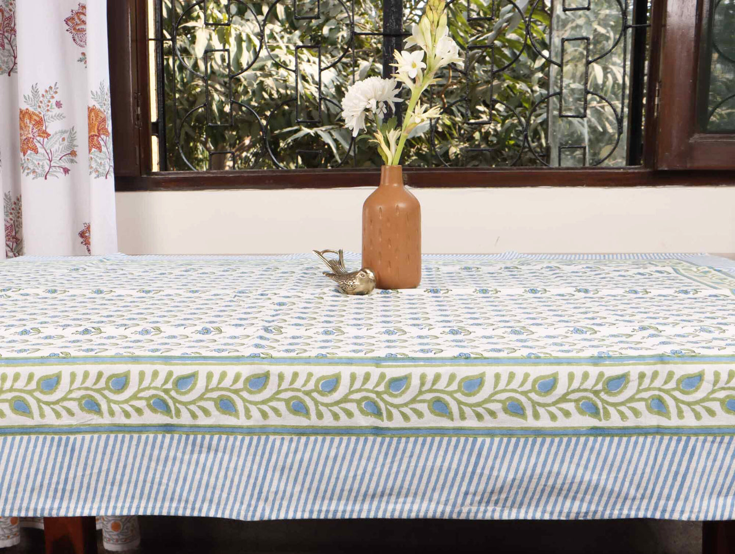 Phulwari -  Hand Block Printed Center Table Cover