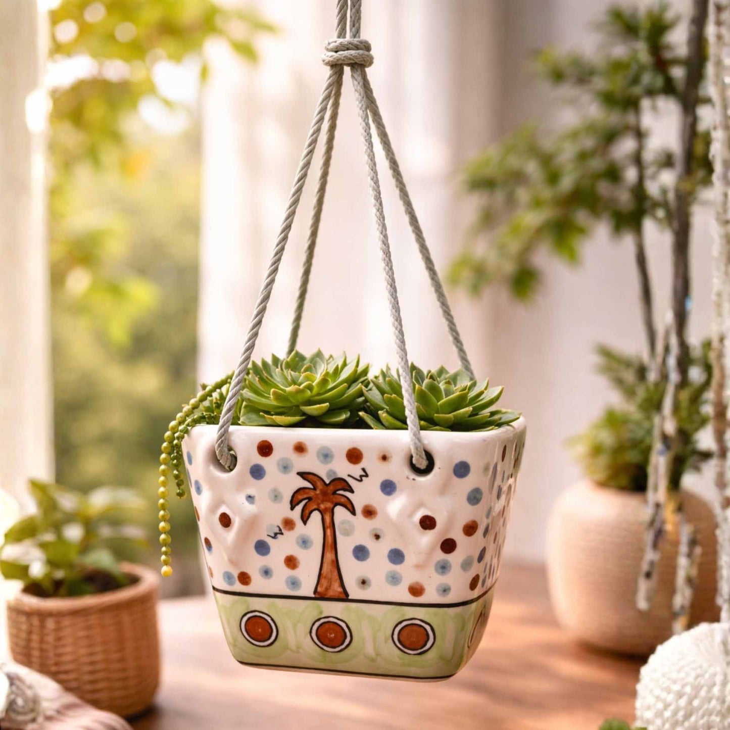 Hanging Planter - Houses