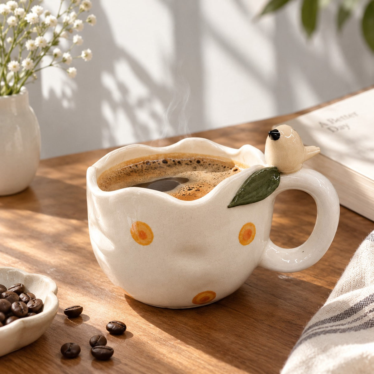 White Bird Mug