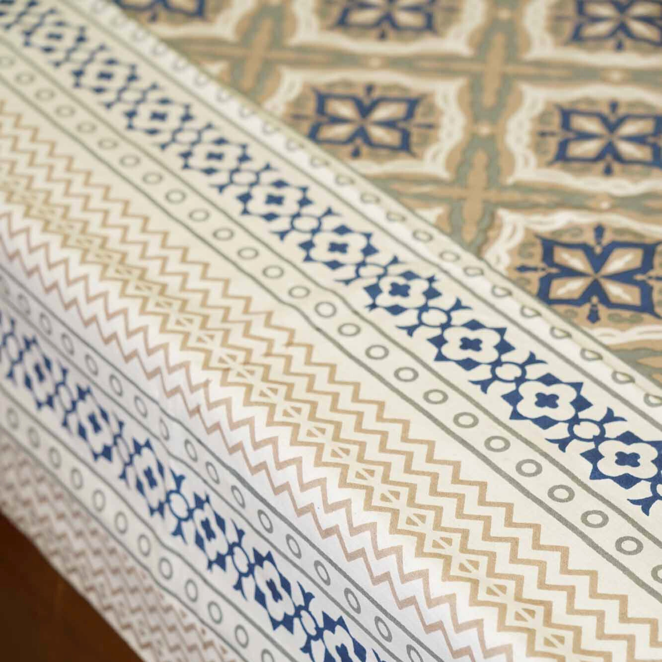 Kaleidoscope - Blue - Single bed bedsheet(60x90 Inches)