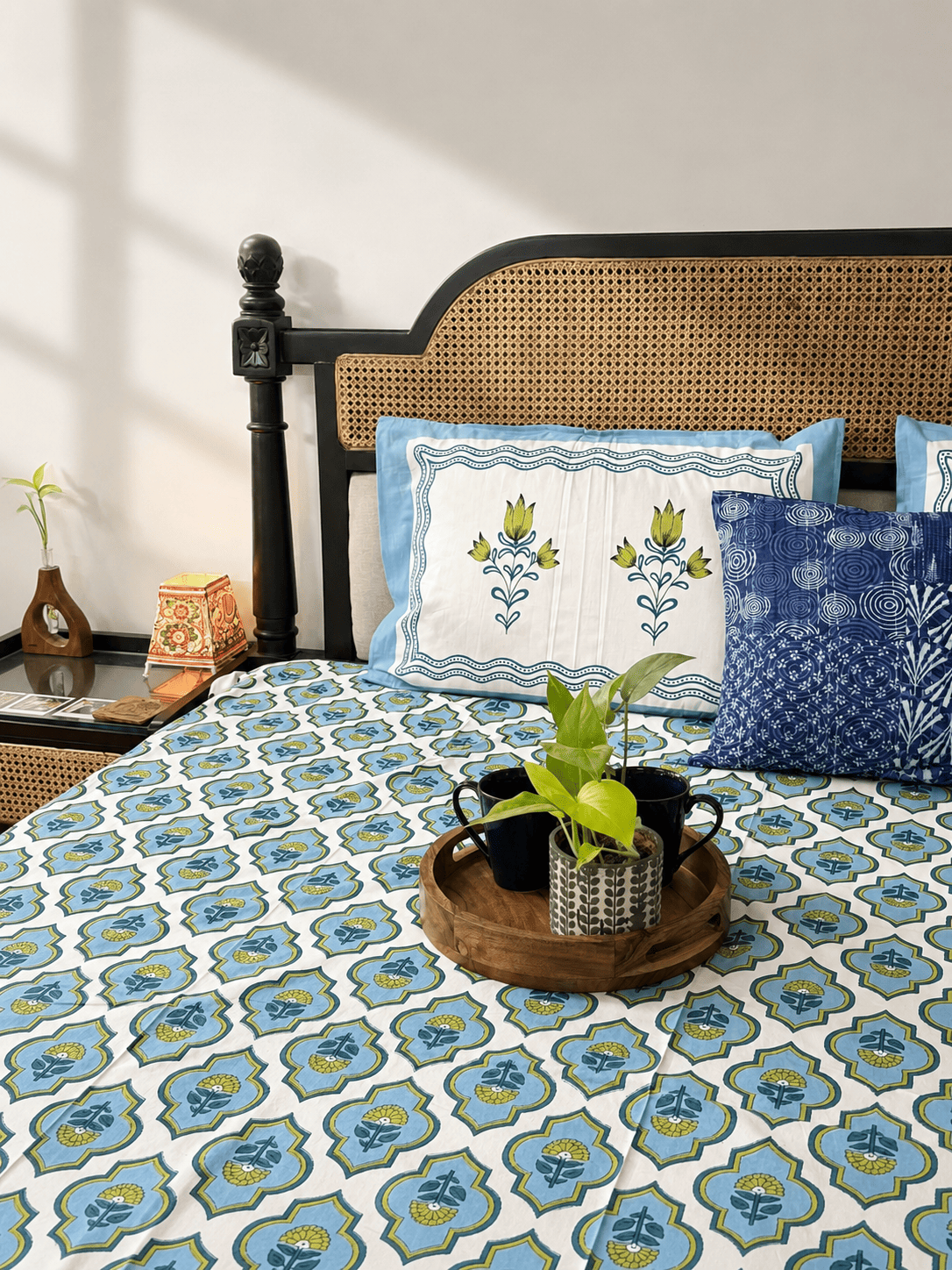 Rangriti - Flat I Fitted Bedsheet (108x108 Inches)