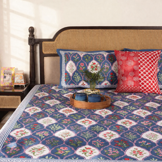 Rangrez Purple – Flat I Fitted Bedsheet (90x108 Inches)